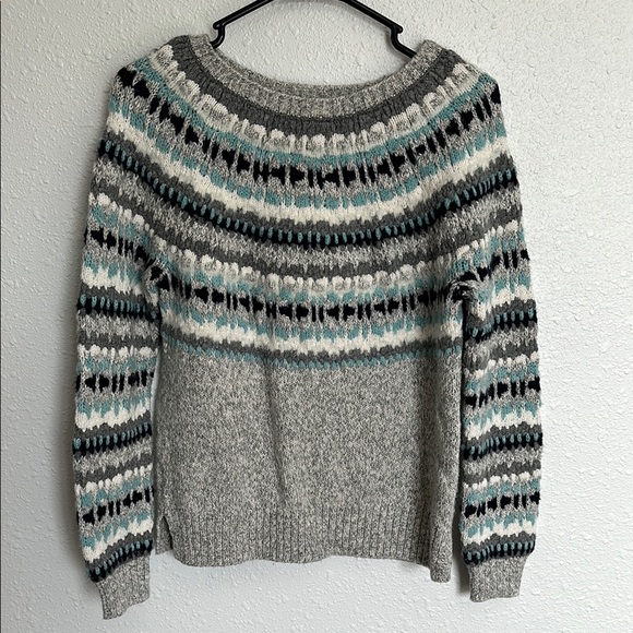 Loft Fair Isle Nordic Aspres Ski Pullover Soft Sweater Size Medium - Picture 2 of 9